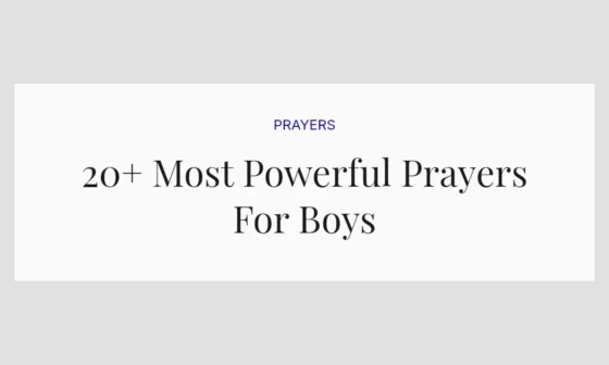 20+ Most Powerful Prayers For Boys