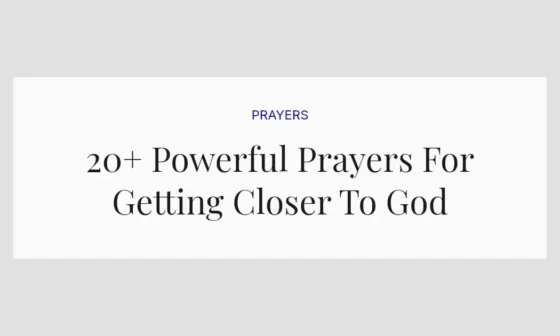 20+ Powerful Prayers For Getting Closer To God
