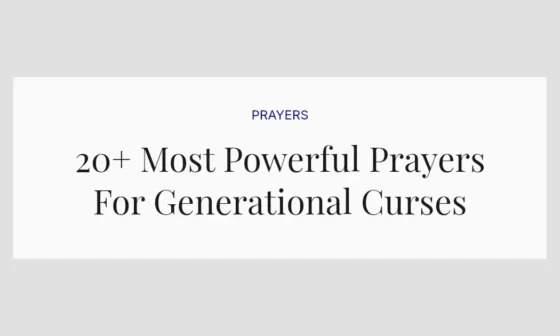 20+ Most Powerful Prayers For Generational Curses