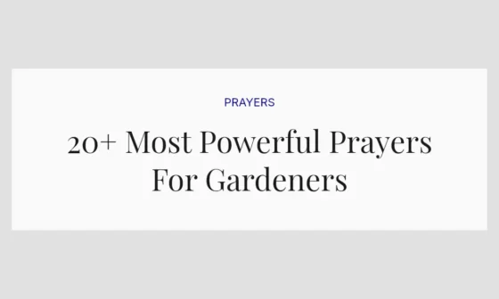 20+ Most Powerful Prayers For Gardeners