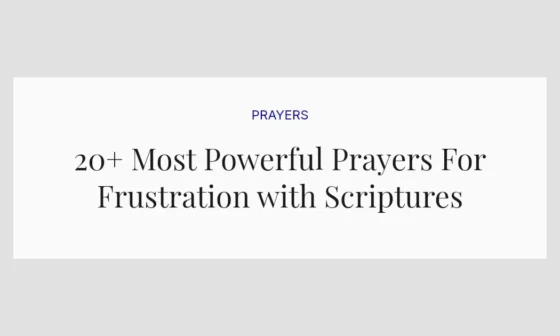 20+ Most Powerful Prayers For Frustration with Scriptures