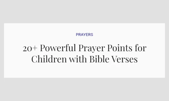 20+ Powerful Prayer Points for Children with Bible Verses