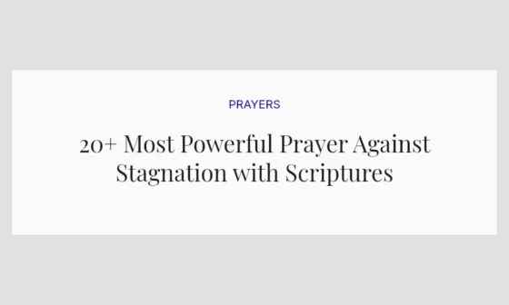 20+ Most Powerful Prayer Against Stagnation with Scriptures