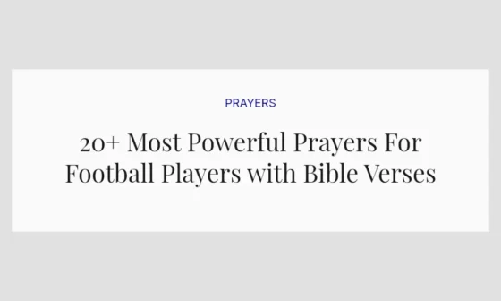 20+ Most Powerful Prayers For Football Players with Bible Verses