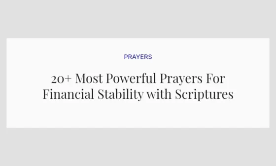 20+ Most Powerful Prayers For Financial Stability with Scriptures