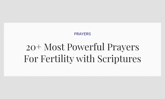 20+ Most Powerful Prayers For Fertility with Scriptures