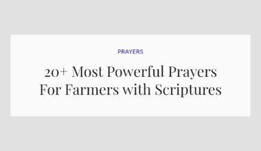 20+ Most Powerful Prayers For Farmers with Scriptures