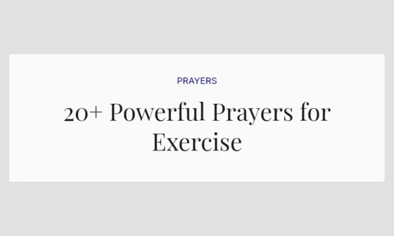 20+ Powerful Prayers for Exercise