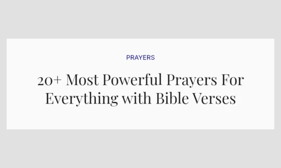 20+ Most Powerful Prayers For Everything with Bible Verses