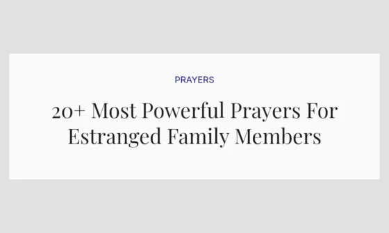 20+ Most Powerful Prayers For Estranged Family Members