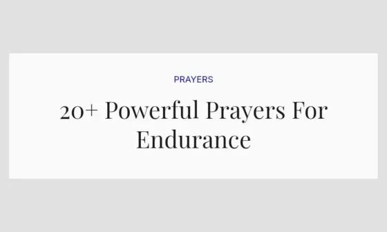 20+ Powerful Prayers For Endurance