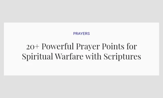 20+ Powerful Prayer Points for Spiritual Warfare with Scriptures