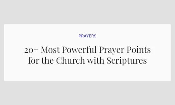 20+ Most Powerful Prayer Points for the Church with Scriptures