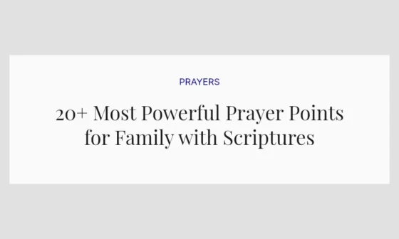 20+ Most Powerful Prayer Points for Family with Scriptures