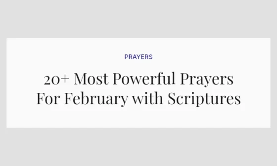20+ Most Powerful Prayers For February with Scriptures