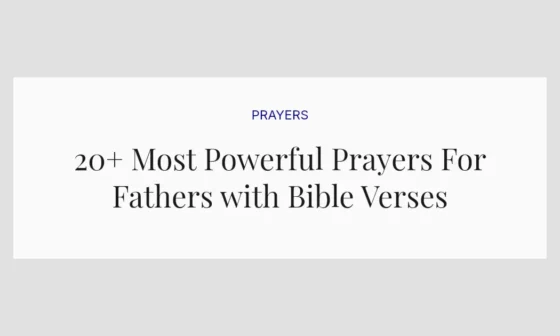 20+ Most Powerful Prayers For Fathers with Bible Verses