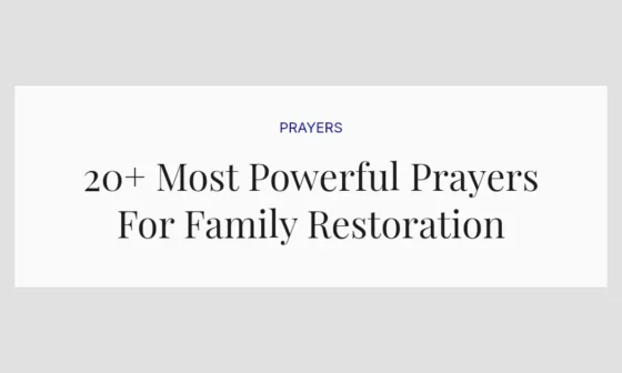20+ Most Powerful Prayers For Family Restoration