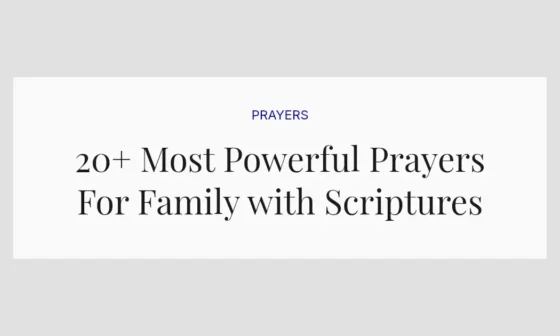 20+ Most Powerful Prayers For Family with Scriptures