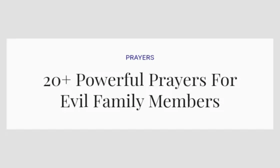 20+ Powerful Prayers For Evil Family Members