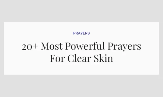 20+ Most Powerful Prayers For Clear Skin