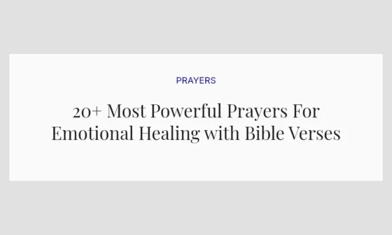 20+ Most Powerful Prayers For Emotional Healing with Bible Verses