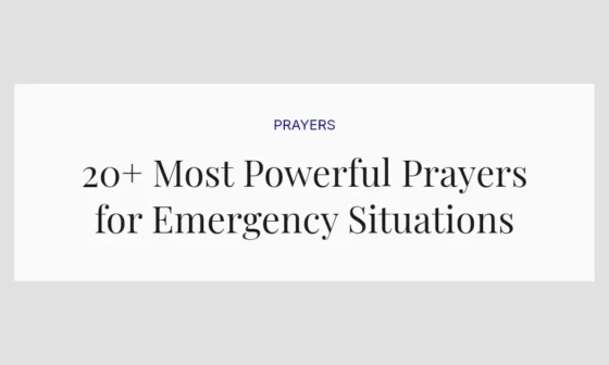 20+ Most Powerful Prayers for Emergency Situations
