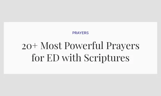 20+ Most Powerful Prayers for ED with Scriptures