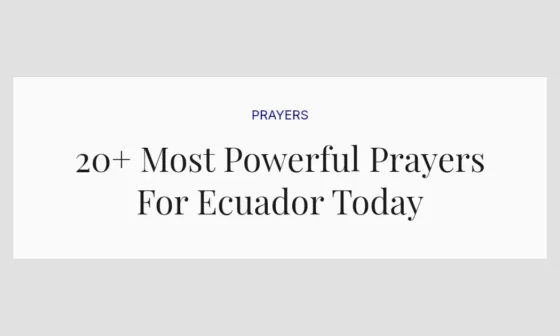 20+ Most Powerful Prayers For Ecuador Today