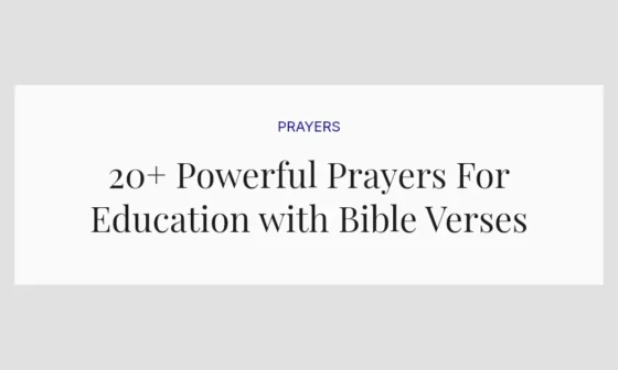 20+ Powerful Prayers For Education with Bible Verses
