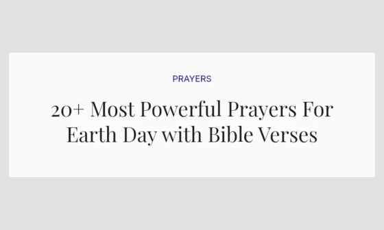 20+ Most Powerful Prayers For Earth Day with Bible Verses