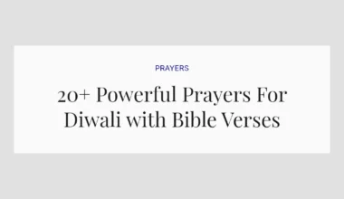 20+ Powerful Prayers For Diwali with Bible Verses