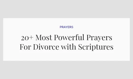 20+ Most Powerful Prayers For Divorce with Scriptures
