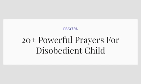 20+ Powerful Prayers For Disobedient Child