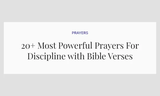 20+ Most Powerful Prayers For Discipline with Bible Verses