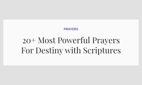 20+ Most Powerful Prayers For Destiny with Scriptures
