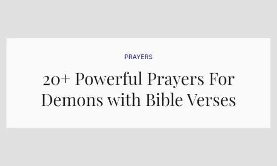 20+ Powerful Prayers For Demons with Bible Verses