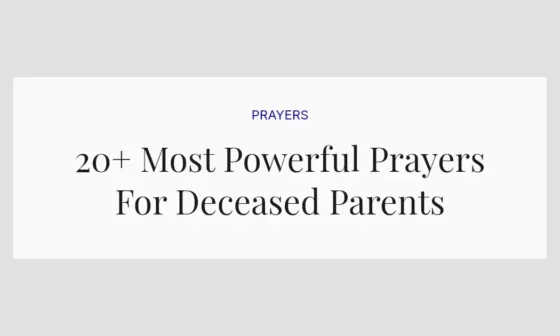 20+ Most Powerful Prayers For Deceased Parents
