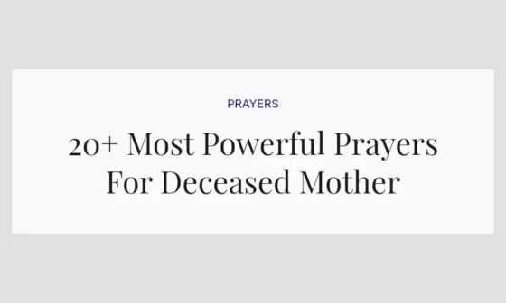 20+ Most Powerful Prayers For Deceased Mother
