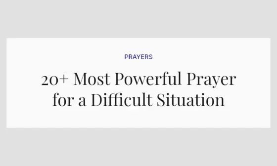 20+ Most Powerful Prayer for a Difficult Situation