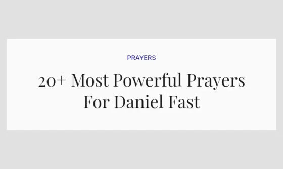 20+ Most Powerful Prayers For Daniel Fast