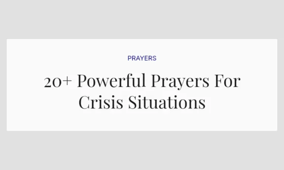 20+ Powerful Prayers For Crisis Situations