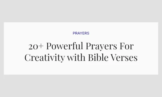 20+ Powerful Prayers For Creativity with Bible Verses