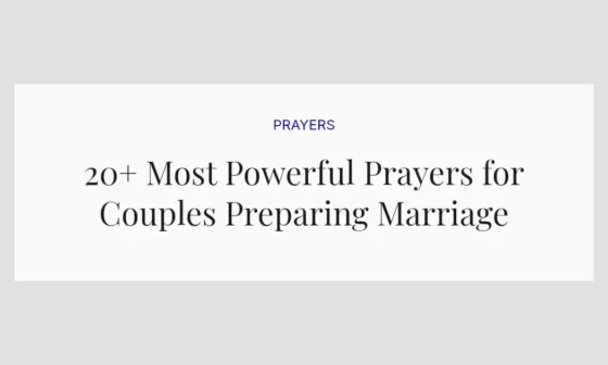 20+ Most Powerful Prayers for Couples Preparing Marriage