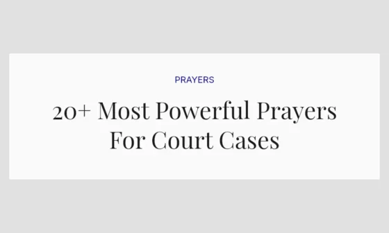 20+ Most Powerful Prayers For Court Cases