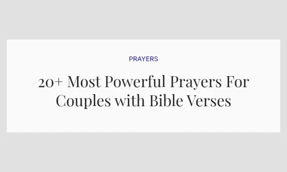 20+ Most Powerful Prayers For Couples with Bible Verses