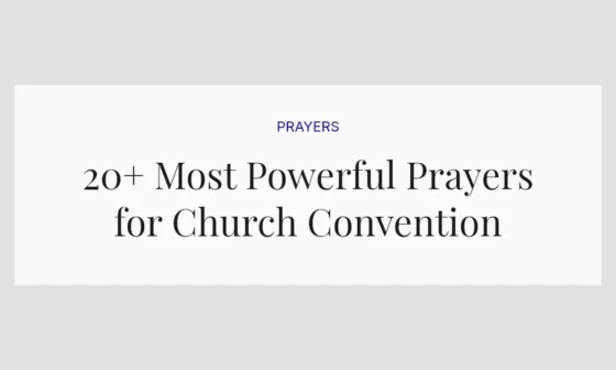 20+ Most Powerful Prayers for Church Convention