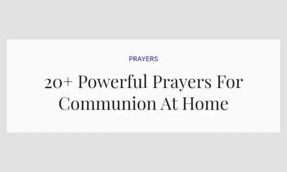20+ Powerful Prayers For Communion At Home