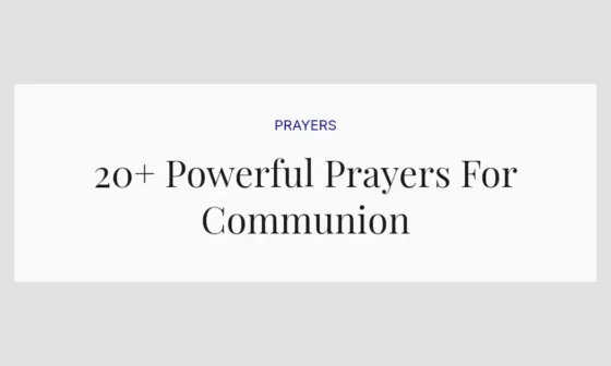 20+ Powerful Prayers For Communion