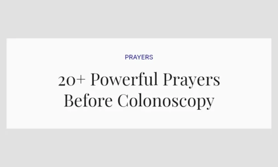 20+ Powerful Prayers Before Colonoscopy