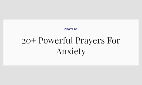 20+ Powerful Prayers For Anxiety